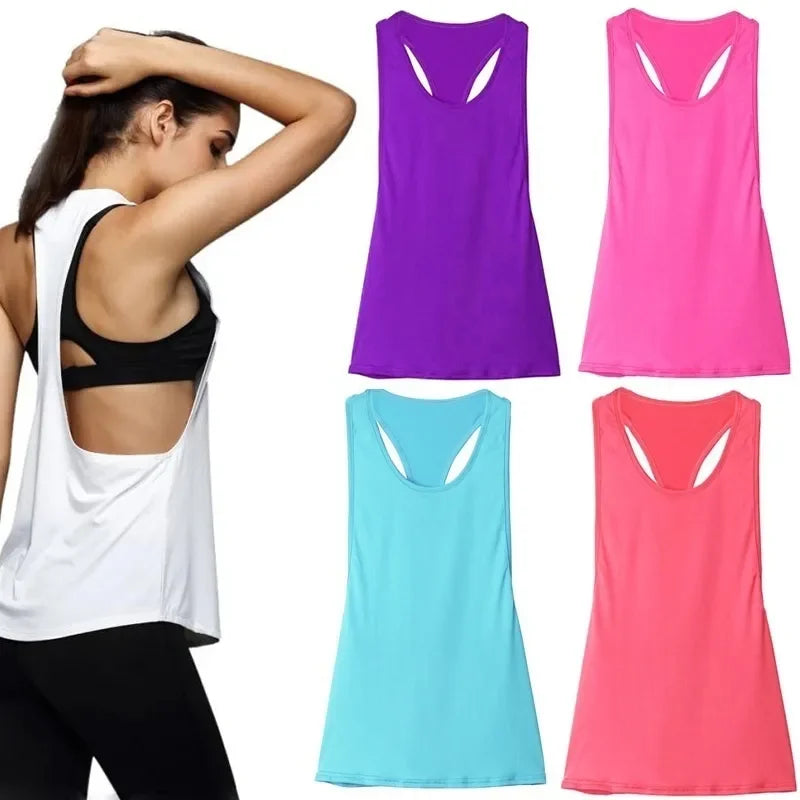 Women's Quick-Dry Sleeveless Fitness Tank Top – Slim Fit Women's Fitness Tank Top Axl