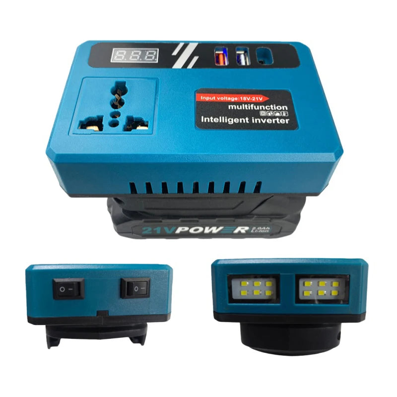 DC to 220V AC Portable Inverter – Dual USB Power Supply Portable Power Inverter Axl