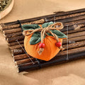 Persimmon Lucky Drawstring Bag – Chinese Fortune Charm Sachet Fortune Charm Sachet Axl A1