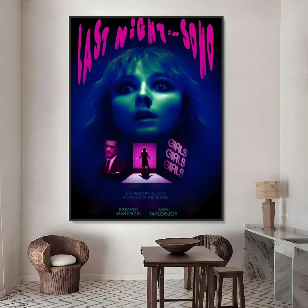 Last Night in Soho Movie Poster Waterproof PVC Stickers Movie Poster Sticker Axl