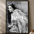 Anitta HD Self-Stick Wall Art Poster – Waterproof Home Decor Wall Art Poster Axl White03 50X70cmNoframe