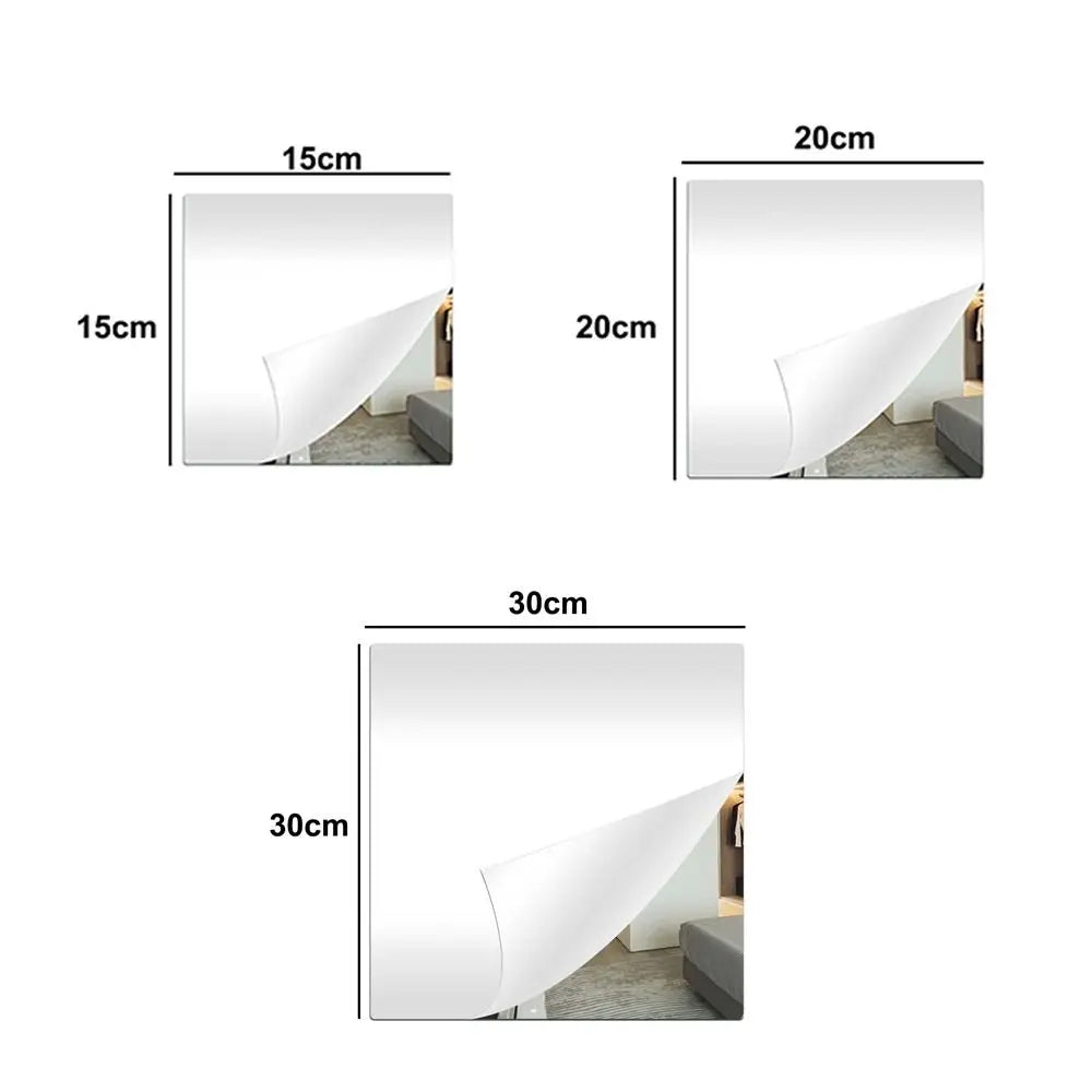 Self-Adhesive Acrylic Mirror Sheet – Shatterproof Wall Tiles Acrylic Mirror Tile Axl