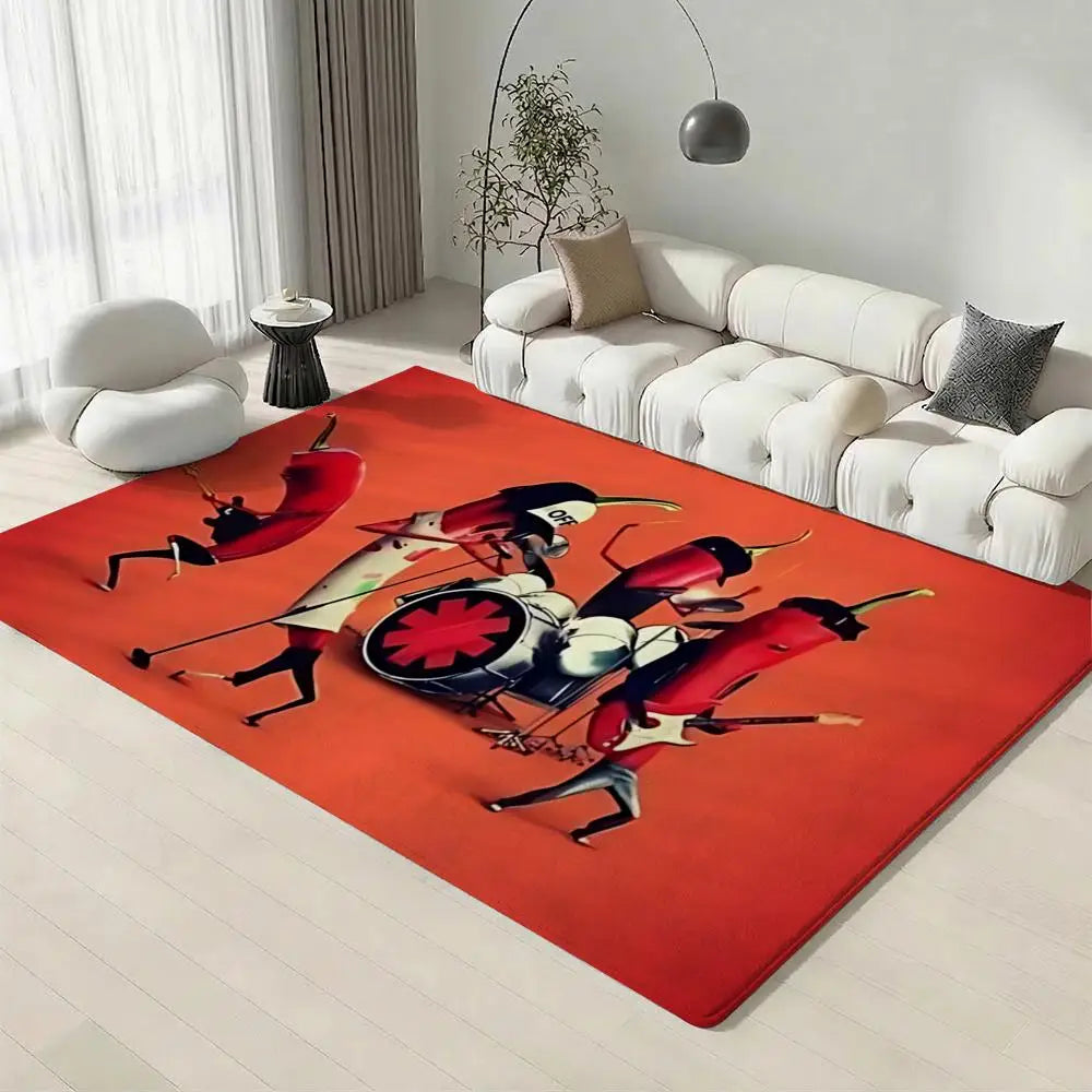 Rock Band Flannel Floor Mat – Soft Non-Slip Indoor Area Rug Indoor Area Rug Axl