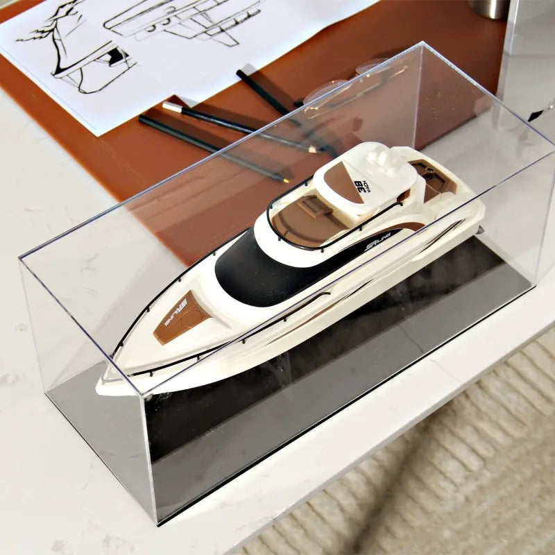 Modern Luxury Yacht Sculpture – Home & Office Décor Art Decorative Sculpture Axl
