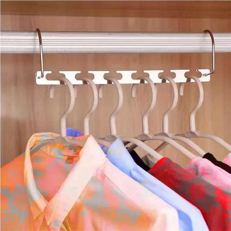 6-Hole Metal Coat Hanger – Space-Saving Closet Organizer Coat Hanger Organizer Axl