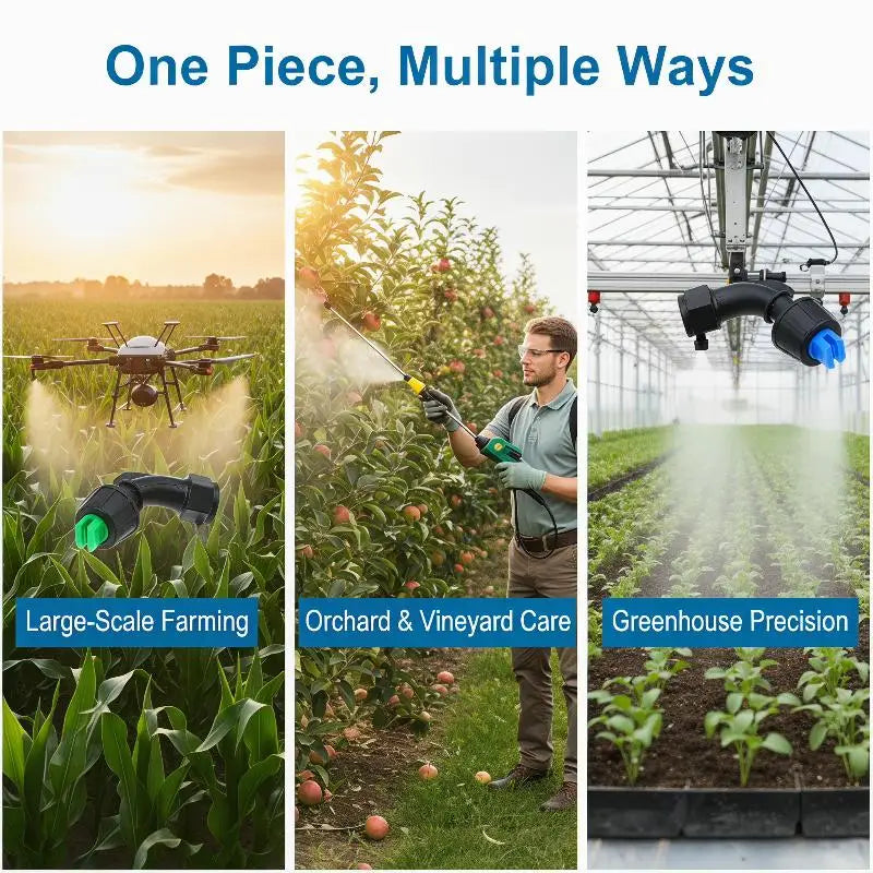 7-Tip Garden Sprayer Nozzle Set – Elbow Spray Adapter Kit Garden Sprayer Nozzle Axl