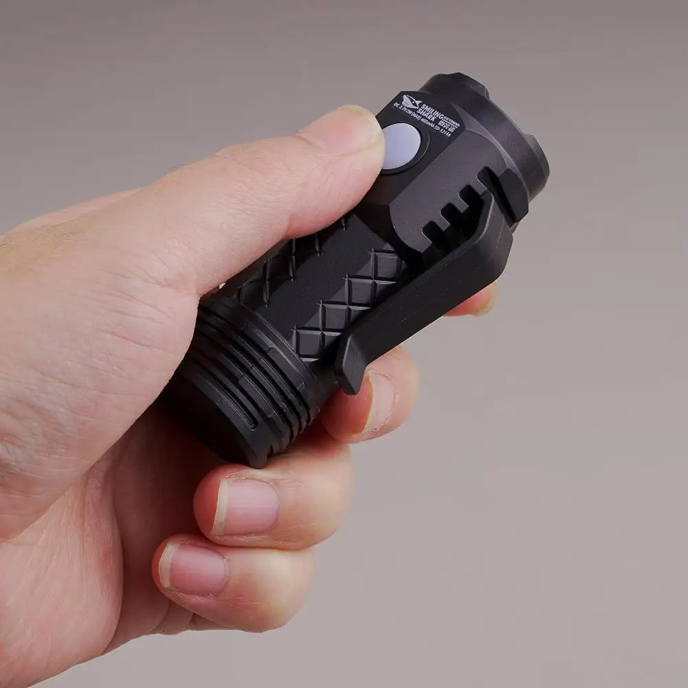 Mini 3-LED Flashlight Type-C Rechargeable – Clip-On Pocket Torch Mini LED Flashlight Axl