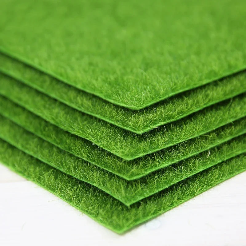 Artificial Moss Grass Mat – DIY Micro Landscape Flocked Turf Artificial Moss Mat Axl