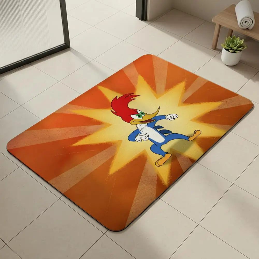 Woody Woodpecker Diatomite Bath Mat – Quick Dry & Non-Slip Diatomite Bath Mat Axl White8 50x80cm