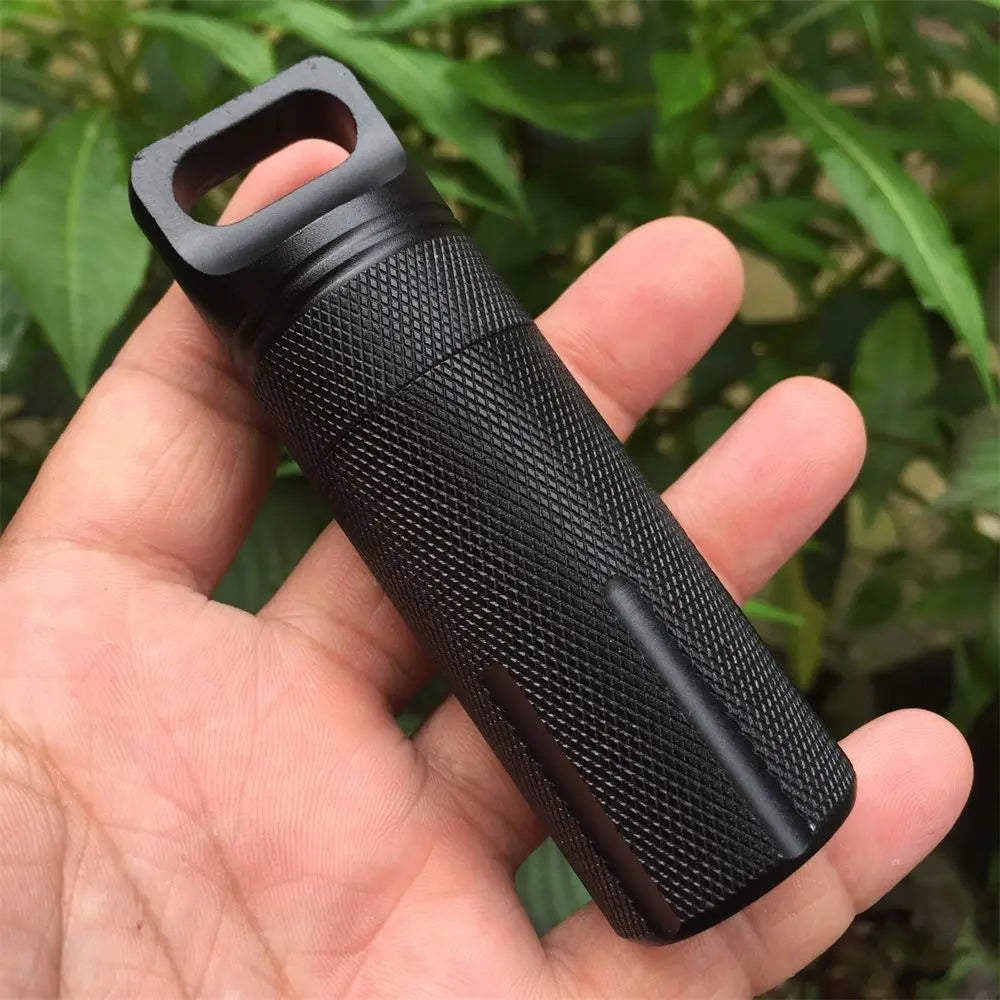 Aluminum EDC Waterproof Airtight Capsule Survival Container EDC Storage Capsule Axl Type1