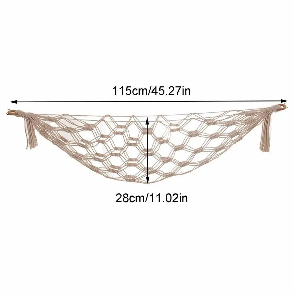 Stuffed Animal Hammock Wall Corner Toy Net Storage Holder Toy Storage Hammock Axl White