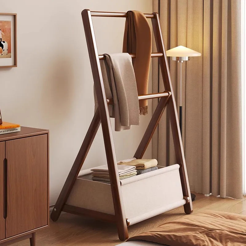 Foldable Bamboo Coat Rack – Entryway & Bedroom Clothing Shelf Bamboo Coat Rack Axl