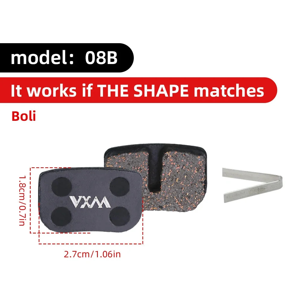 VXM MTB Hydraulic Disc Brake Pads – Semi-Metal, Quiet & Durable Disc Brake Pads Axl 08B