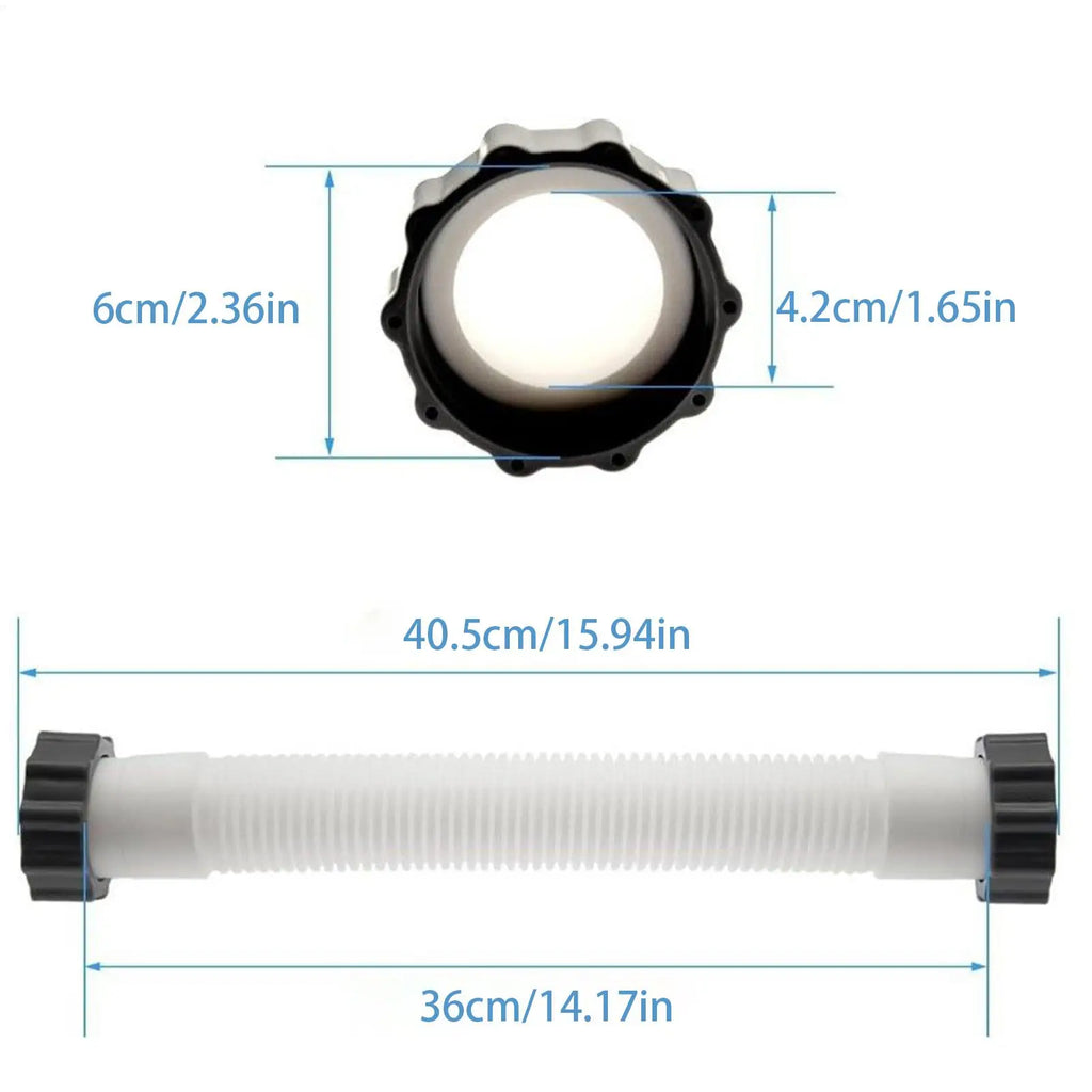 Pool Pump Replacement Hose 59" Quick-Connect Heavy-Duty Pool Pump Hose Axl