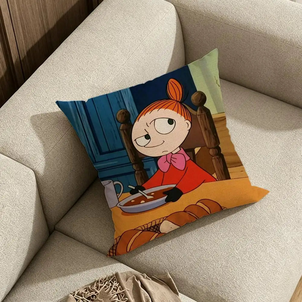 Moomins Linen Cushion Cover Set – Sofa, Bedroom & Chair Décor Cushion Cover Axl
