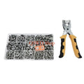 200-Set Metal Snap Fasteners & Installation Plier – DIY Kit Snap Fastener Kit Axl silver CN