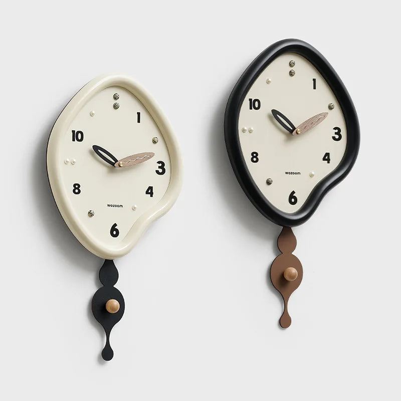 Modern Wooden Swing Wall Clock – Silent Quartz Home Decor Swing Wall Clock Axl