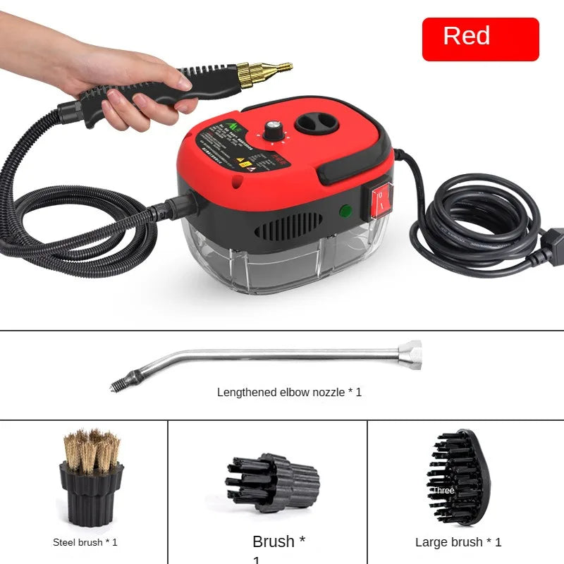 BALASHOV 2500W Handheld Steam Cleaner – Kitchen, Car & Home Handheld Steam Cleaner Axl Red 110 V