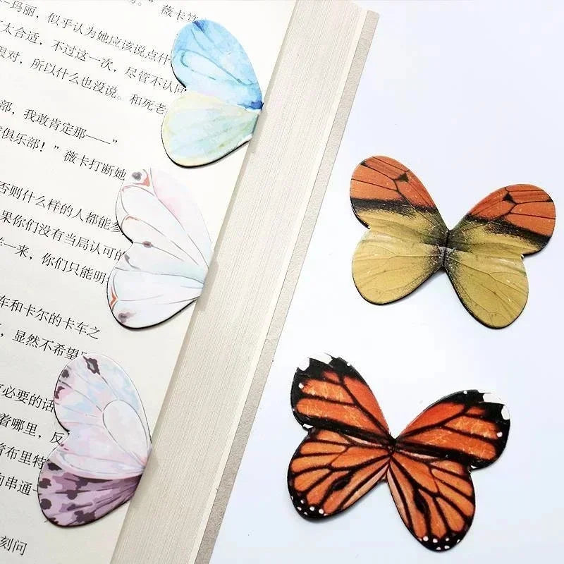 4-Pack Butterfly Magnetic Bookmarks – Cute Animal Stationery Magnetic Bookmarks Axl