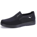 Men's Canvas Slip-On Loafers – Breathable Flat Sneakers Plus Size Canvas Slip-On Loafers Axl black 41