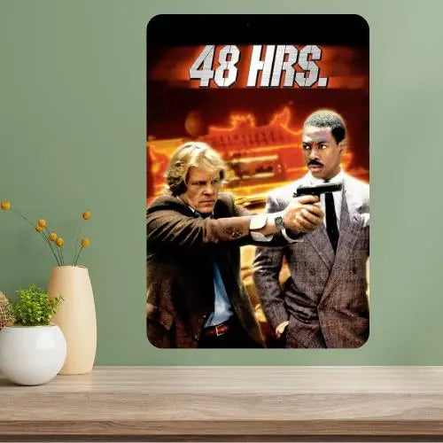 48 Hrs Classic Movie Metal Poster Sign | Vintage Aluminum Wall Art Metal Wall Sign Axl aluminum sign aluminum 40x30cm