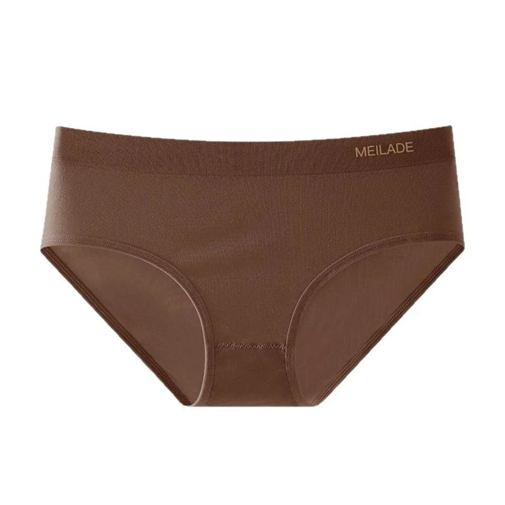 4-Pack Women's Seamless Mid-Waist Briefs | Lace Underwear Set Women's Briefs Set Axl