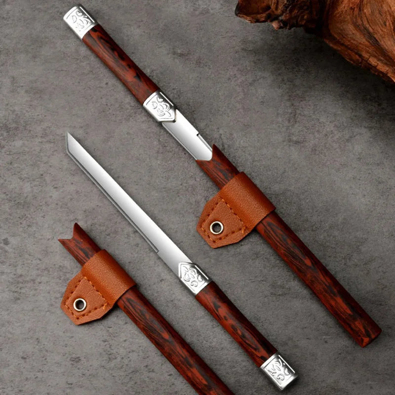PLYS Stainless Steel Outdoor Knife – BBQ, Steak & Fruit Blade Kitchen Utility Knife Axl