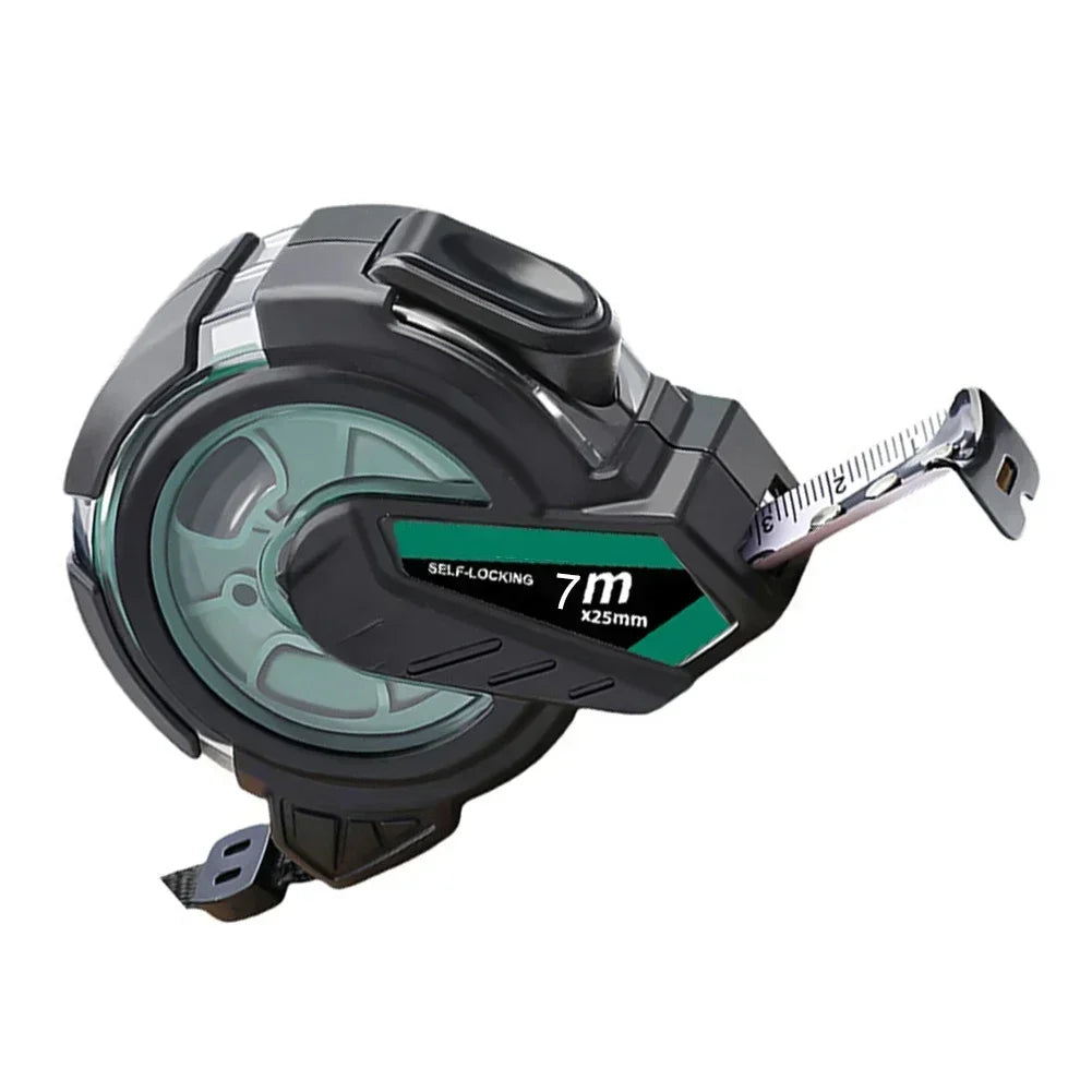 Transparent Rubber-Coated Tape Measure 5m 7m | Construction Tool Tape Measure Axl Transparent 7mx25mm China Mainland