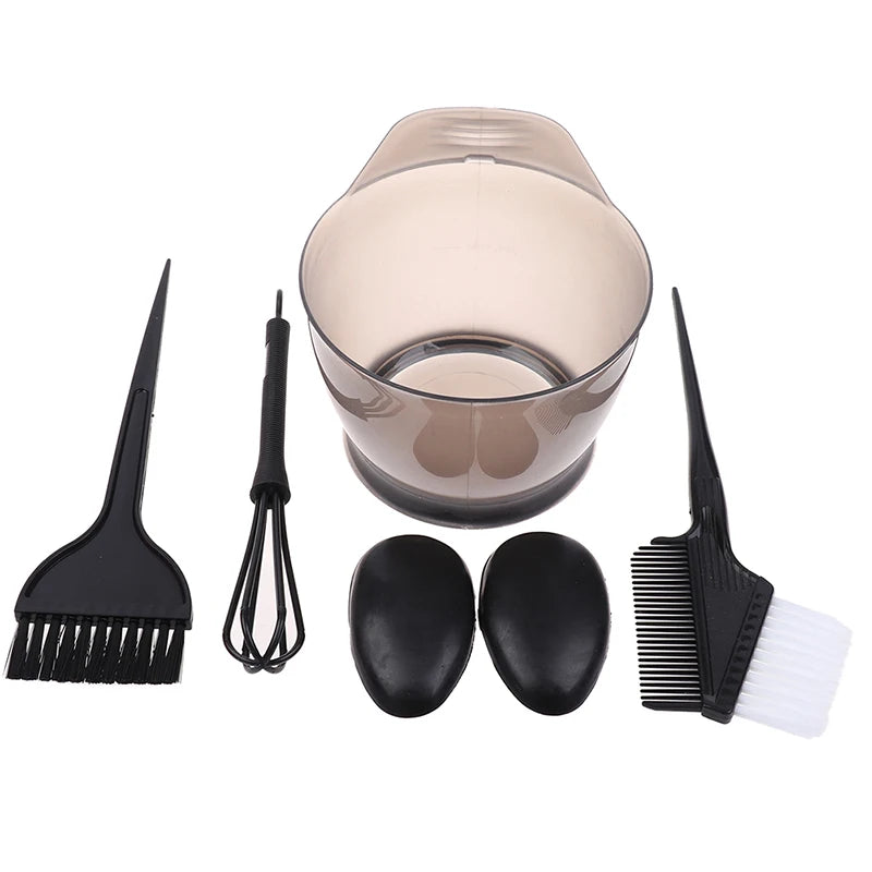 5-Pc Hair Coloring Brush & Bowl Set – Bleaching Dye Kit Hair Dye Tool Set Axl A2