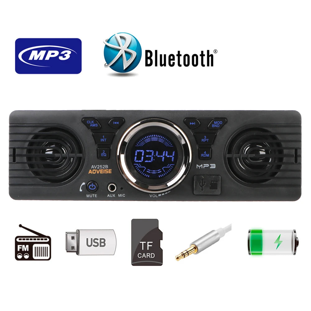 1 Din Car Radio – Bluetooth, FM, MP3, USB & AUX Input Car Radio Stereo Axl