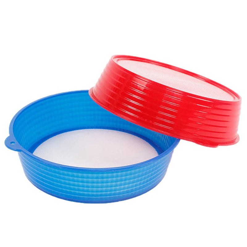 Round Plastic Flour Sieve Fine Mesh Sifter for Baking Flour Sieve Sifter Axl