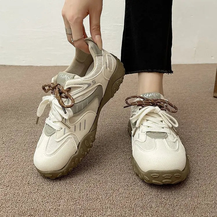 Women's Chunky Sneakers – Light Color Match Casual Shoes Chunky Sneakers Axl