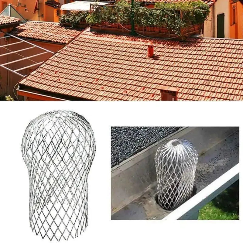 Gutter Downspout Leaf Filter – Iron Mesh Drain Guard Gutter Downspout Filter Axl