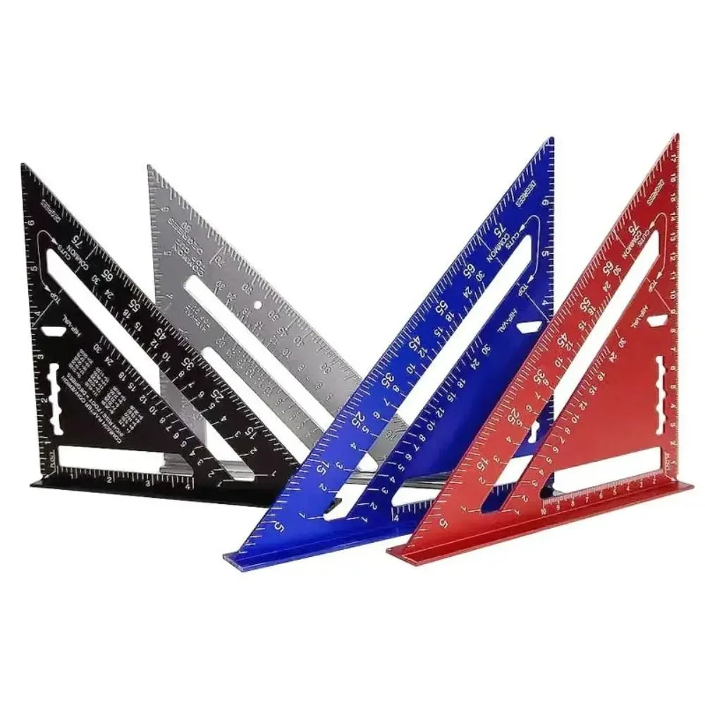 7-Inch Aluminum Speed Square Triangle Ruler – Metric & Imperial Speed Square Ruler Axl