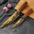 PLYS Titanium Rose 2-in-1 Kitchen & Fruit Knife Set Kitchen Knife Set Axl 2PCS