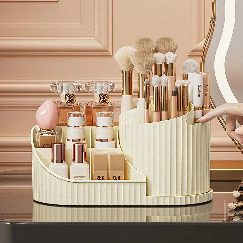 360° Rotating Makeup Organizer – Large Cosmetic Storage Rack Makeup Organizer Axl