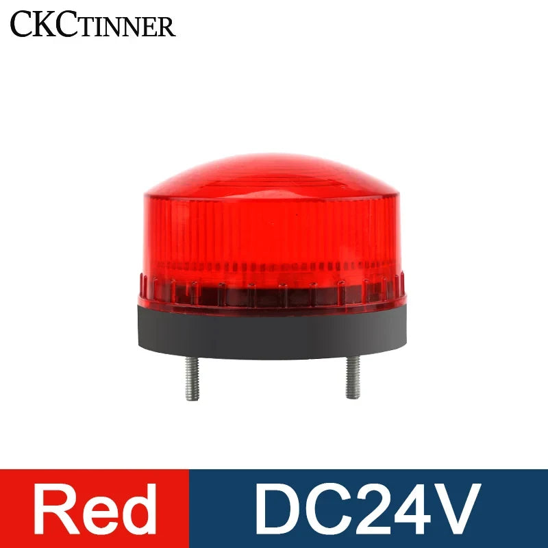 LED Strobe Warning Light 12V 24V 220V with Buzzer – LED-3071J Strobe Warning Light Axl Red DC24V