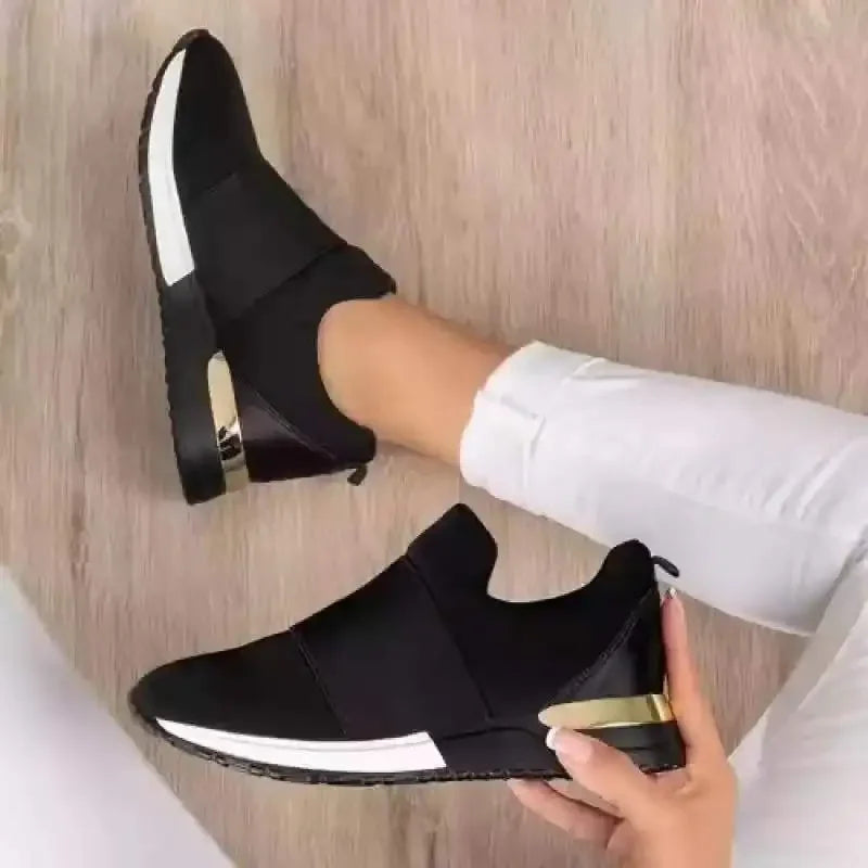 Women's Breathable Mesh Slip-On Sneakers | Casual Vulcanize Slip-On Sneakers Axl black 41