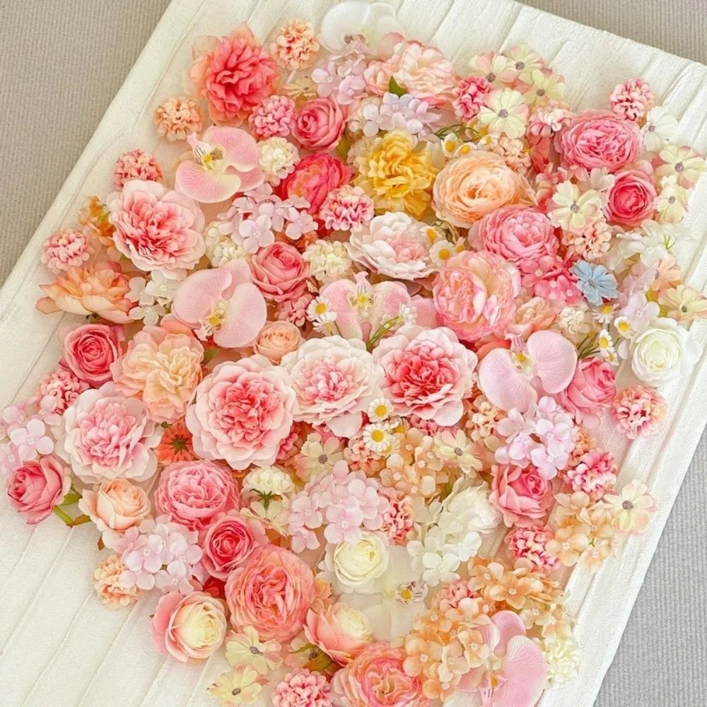 20-Piece Mini Artificial Silk Flowers – DIY Wreath & Home Decor Artificial Flower Heads Axl