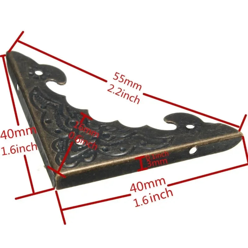 30 Pcs Bronze Metal Corner Protectors for Books, Albums & DIY Corner Protectors Axl