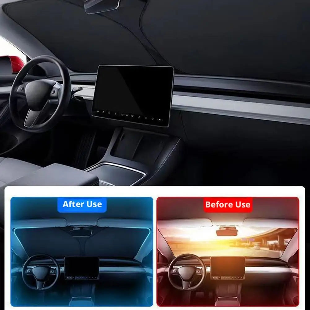Foldable Car Windshield Sun Shade – UV Block for Cars & SUVs Car Sun Shade Axl