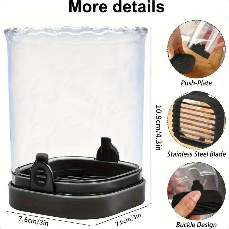 2-in-1 Stainless Steel Fruit & Vegetable Slicer Chopper Cup Fruit Vegetable Slicer Axl