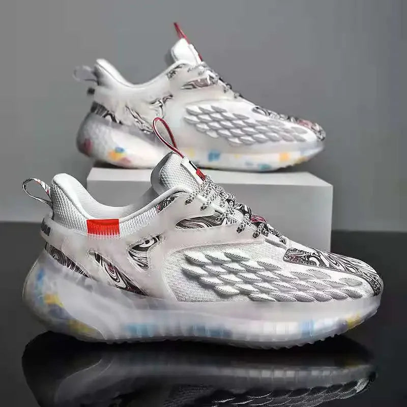 Men's Breathable Casual Sneakers – Lace-Up Sport Walking Shoes Men's Casual Sneakers Axl
