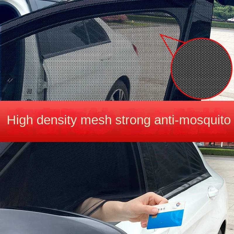 2-Pack Car Window Mosquito Net Screen & Privacy Sunshade Car Window Screen Axl
