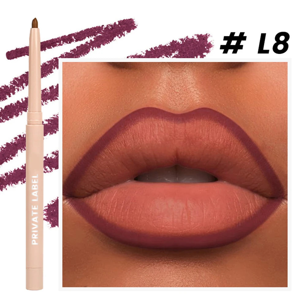Vegan Waterproof Matte Lip Liner – Long-Lasting Nude Lip Pencil Matte Lip Liner Axl