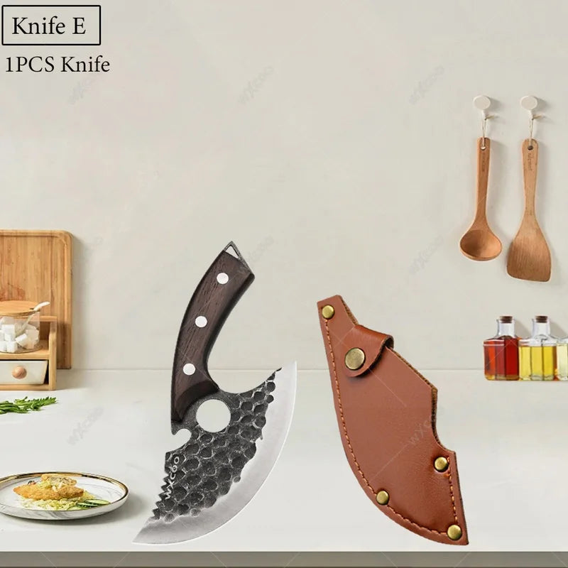 WXCOO Forged Stainless Steel Boning & Cleaver Kitchen Knife Kitchen Knife Axl Knife E