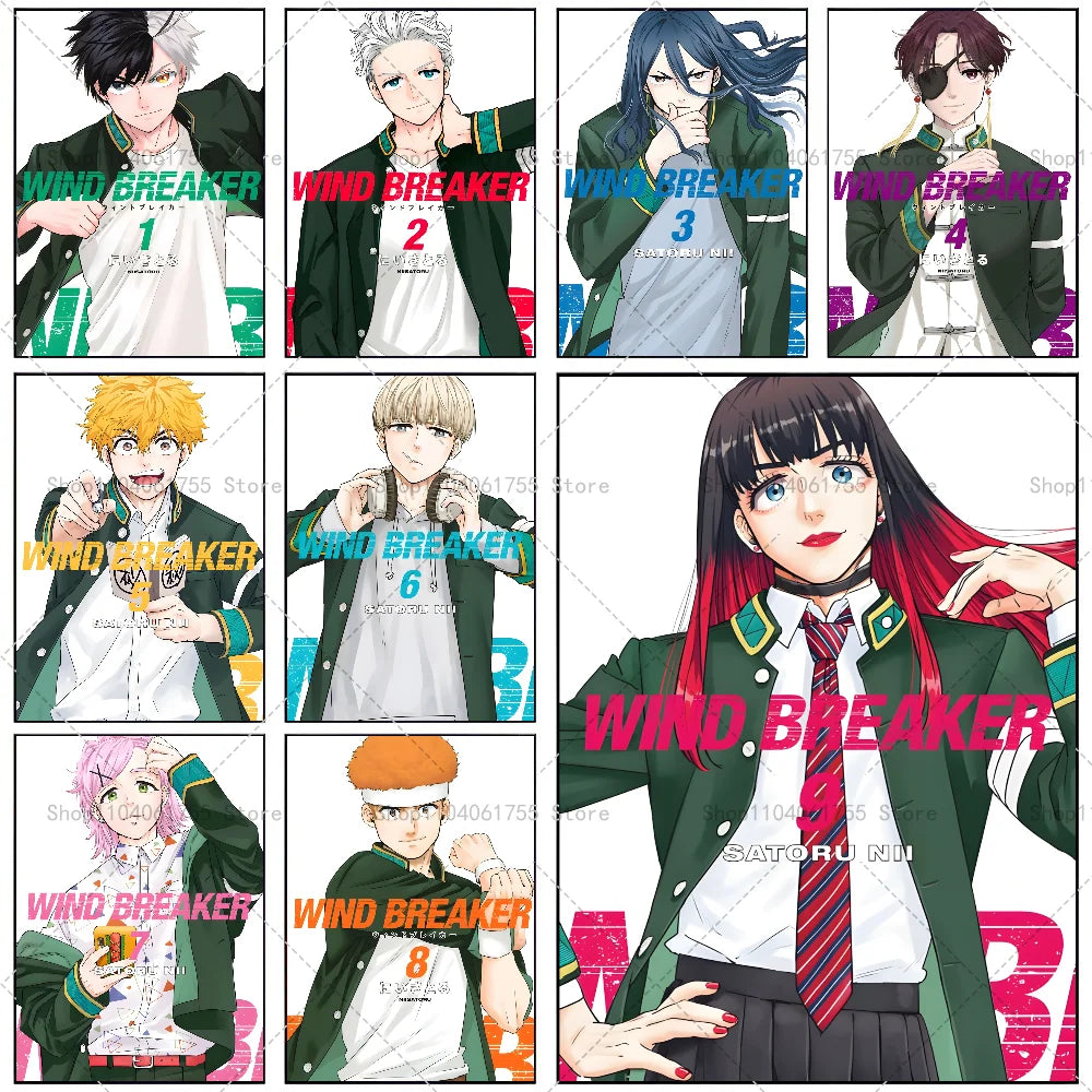 Wind Breaker Anime Wall Poster – Self-Adhesive Waterproof Sticker Anime Wall Poster Axl
