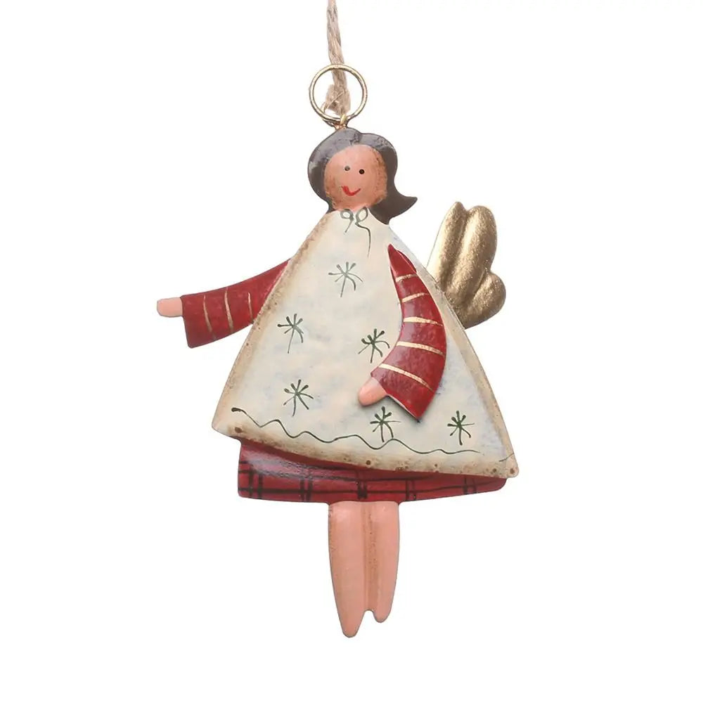 Wrought Iron Christmas Hanging Ornaments – Angel & Santa Christmas Ornament Axl 3-A