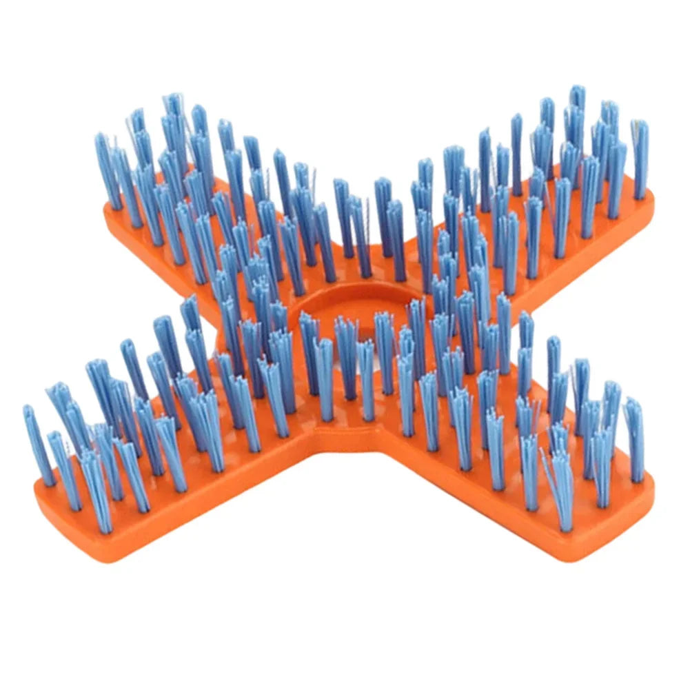 10-Inch Lawn Mower Cleaning Brush – 3-Tooth, 4-Tooth & Disc Lawn Cleaning Brush Axl four teeth China Mainland
