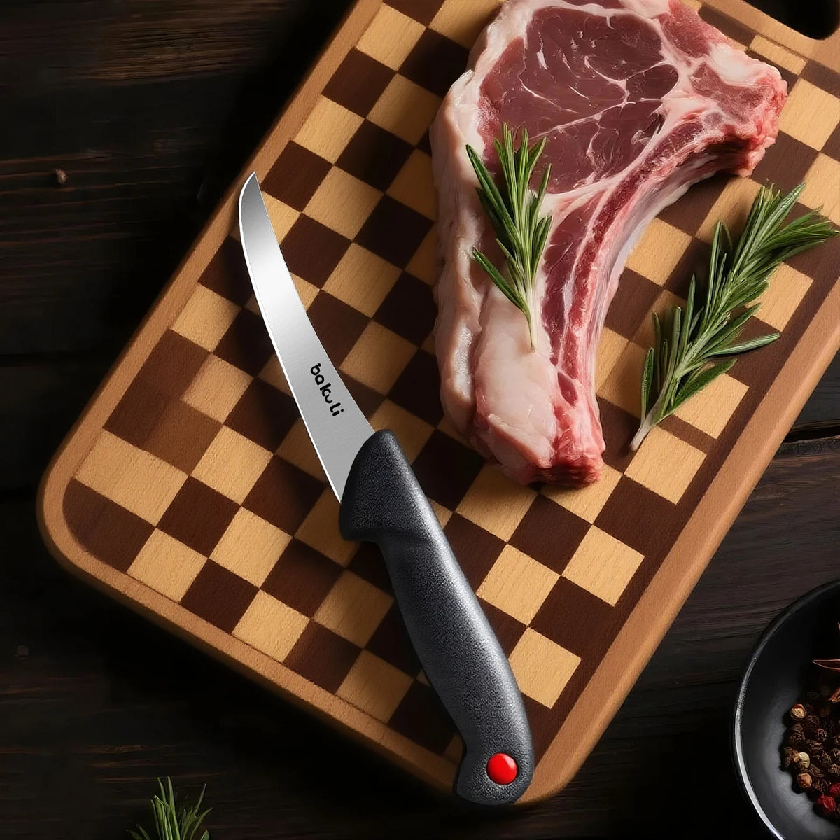 PLYS Carbon Steel Chef Knife – Butcher, Boning & Kitchen Blade Kitchen Chef Knife Axl
